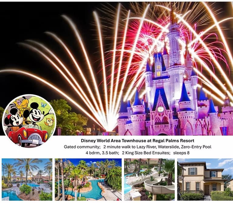 Disney World Area Townhouse at Regal Palms Resort
